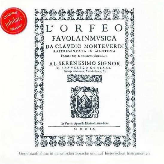 Płyta Kompaktowa Claudio Monteverdi 1567 1643 Lorfeo Neufassung