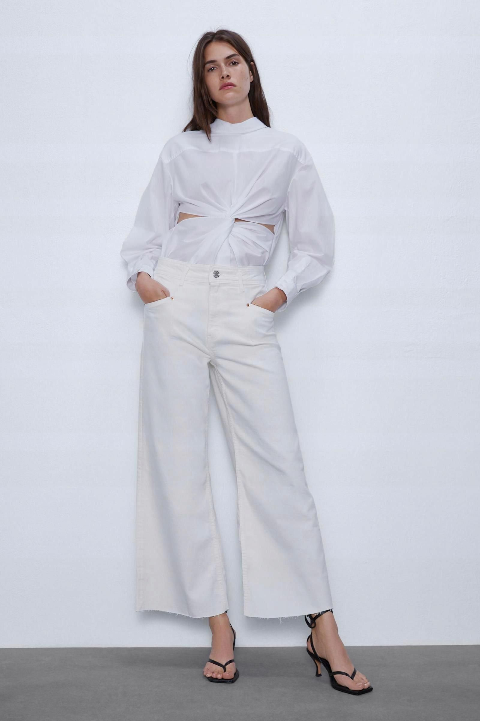 Jeans VH8 Xxf xxs Zara Szerokie Spodnie Ceny I Opinie Ceneo pl