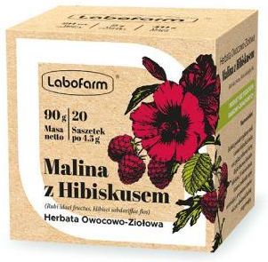 Labofarm Malina z Hibiskusem Herbata owocowo- ziołowa, 20sasz.