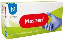 Zdjęcie Rękawice Nitrylowe Master Niebieskie M, 100szt. - Suchowola
