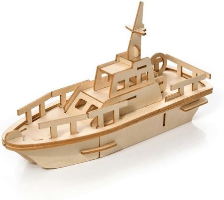 Nice-Idea.Pl Puzzle Drewniane 3D Jacht 35 elementów