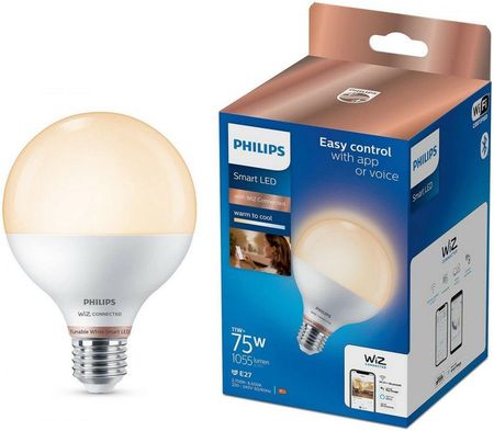 Philips Smart LED Żarówka E27 G95 11 W (75 W), zimna - ciepła biel (929002451021)