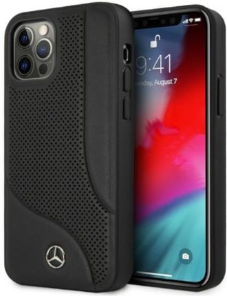 Mercedes Mehcp12Lcdobk Iphone 12 Pro Max 6,7" Czarny/Black Hardcase Leather Perforated Area