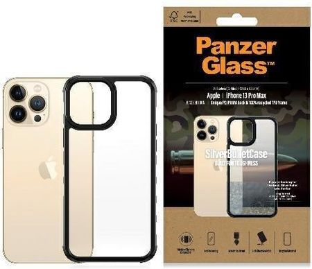 Panzerglass Clearcase Iphone 13 Pro Max 6.7" Black Antibacterial Military Grade Silverbullet 0320