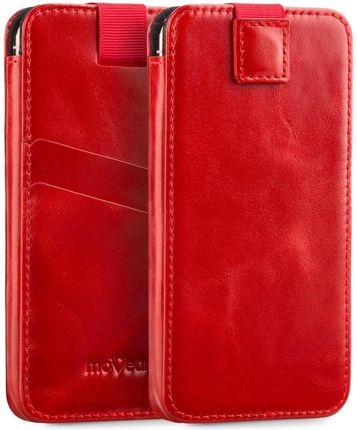 Movear Pocketcase C+ Skórzana Wsuwka Do Iphone 11 Pro Max / Xs Max / 11 / Xr / 8/7/6 Plus | Skóra Naturalna Vintage Czerwona