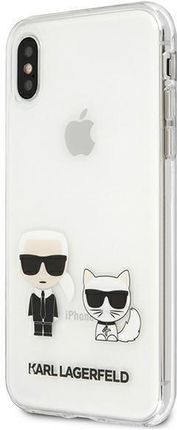 Karl Lagerfeld Karl Lagerfeld Oem Nakładka Do Iphone Xs Max Klhci65Cktr Hardcase Pc/Tpu Ik + Choupette Transparent