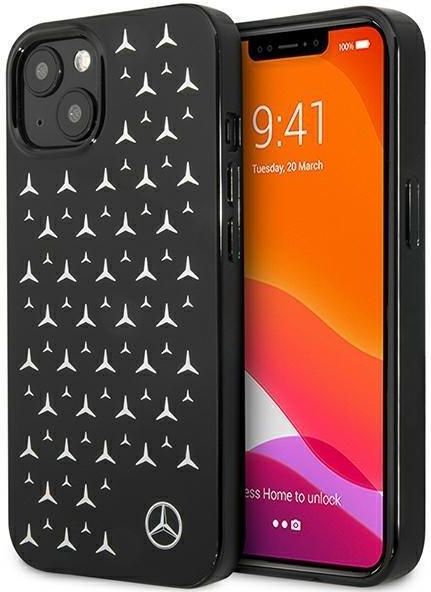 Cover CG MOBILE Mercedes Per IPhone 11 6,1" - Hardcase Nero Con Stelle Argentate - Design Elegante