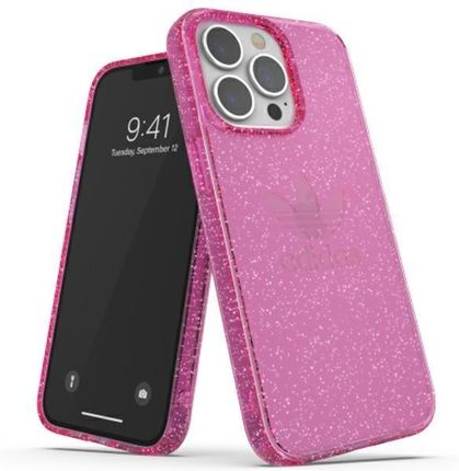 Adidas Or Protective Iphone 13 Pro / 13 6,1" Clear Case Glitter Różowy/Pink 47121