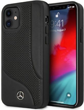 Mercedes Mehcp12Scdobk Iphone 12 Mini 5,4" Czarny/Black Hardcase Leather Perforated Area