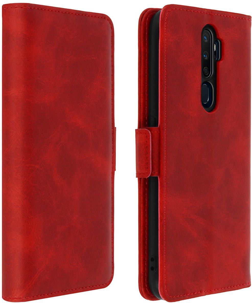 Saturcase - Custodia protettiva per Oppo A9 2020/A5 2020, in pelle PU