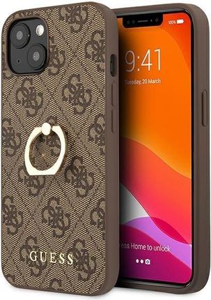 Guess Guhcp13S4Gmrbr Iphone 13 Mini 5,4" Brązowy/Brown Hardcase 4G With Ring Stand