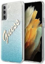 Guess Guhcs21Mpcuglsbl S21+ G996 Niebieski/Blue Hardcase Glitter Gradient Script - zdjęcie 1