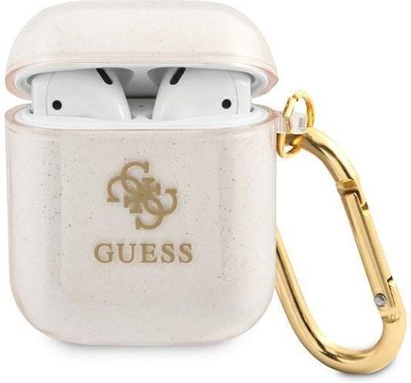 Guess Gua2Ucg4Gd Airpods Cover Złoty/Gold Glitter Collection