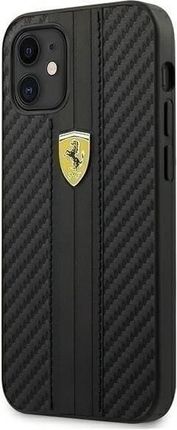 Ferrari Fesnechcp12Sbk Iphone 12 Mini 5,4" Czarny/Black Hardcase On Track Pu Carbon