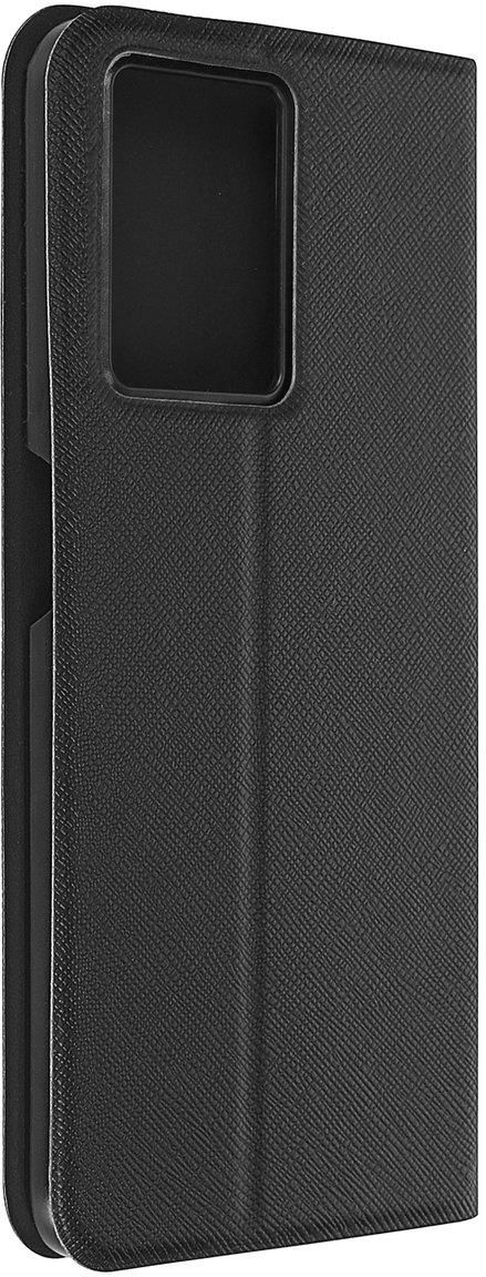 Topme Custodia In Pelle Con Portafoglio E Supporto Per Realme Narzo 50 5G / OPPO A77 5G - Cover Antiurto Con Motivo Litchi, 3 Slot Carte, Nero