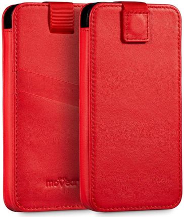 Movear Pocketcase C+ Skórzana Wsuwka Do Iphone 11 Pro Max / Xs Max / 11 / Xr / 8/7/6 Plus | Skóra Naturalna Nappa Czerwona