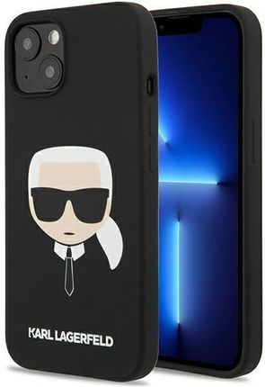 Karl Lagerfeld Klhcp13Sslkhbk Iphone 13 Mini 5,4" Czarny/Black Hardcase Silicone Karl`S Head
