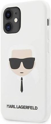Karl Lagerfeld Klhcp12Sslkhwh Iphone 12 Mini 5,4" Biały/White Hardcase Silicone Karl`S Head