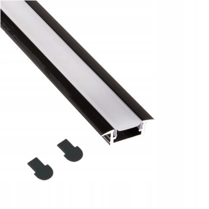 Design Light Profil Aluminiowy Led Wpuszczany 2,95M Czarny (Zestinlinemxlop3)