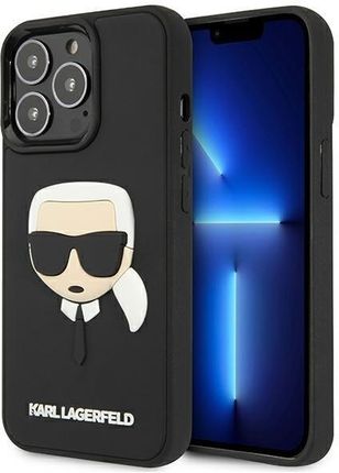 Karl Lagerfeld Klhcp13Lkh3Dbk Iphone 13 Pro / 13 6,1" Czarny/Black Hardcase 3D Rubber Karl`S Head