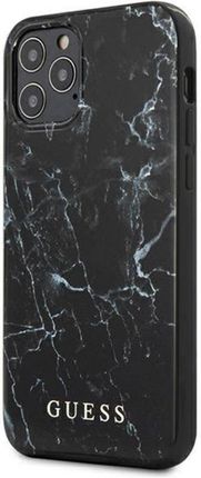 Guess Marble Etui Iphone 12 Pro Max Czarny