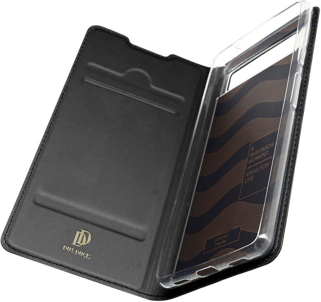 Étui Portefeuille Cuir Dux Ducis Pour Google Pixel 9 Pro Fold - Noir - Coque Robuste Avec Compartiment Lunettes