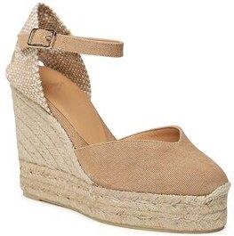 Castañer Chiarita – Espadrillas Donna Con Zeppa E Lacci Alla Caviglia – Colore Bianco