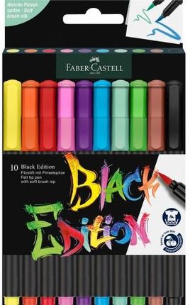 Faber-Castell Pisaki Pędzelkowe Black Edition 10 Kol.