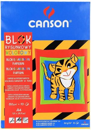 Canson Blok Rysunkowy A4 10 Kolor 80G 400075200