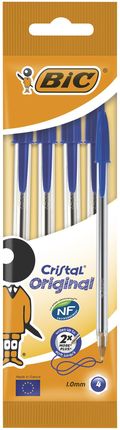 Długopis Cristal Original Bic Niebieski Doypack 4Szt.