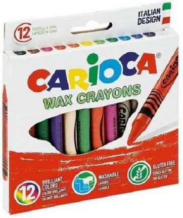 Kredki Świecowe Carioca 12 Kolorów