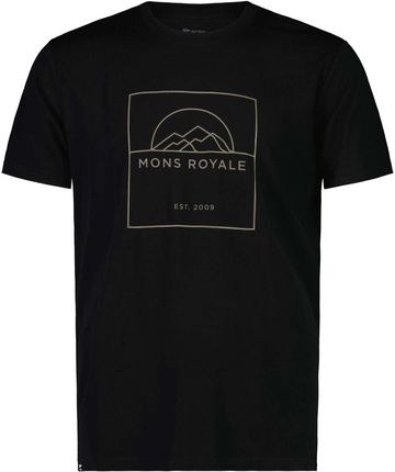 Mons Royal Koszulka Merino Icon T Shirt Black