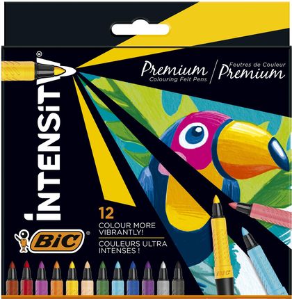Flamastry Intensity Premium Bic 12 Kolorów