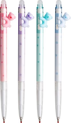Długopis Wymazywalny Pastel Bears 0.5Mm Niebieski 12Szt. Mix Happy Color
