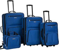 Rockland Mode Softside Rechtopstaande Bagage Set , Zwart En Wit 2 Piece Set 1419 Mode Softside Rechtopstaande Bagage Set Rockland Mode Softside Rechtopstaande Bagage Set , Zwart En Wit 2 Piece Set 1419 Mode Softside Rechtopstaande Bagage Set