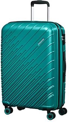 American Tourister Speedstar Spinner M, walizka z możliwością rozszerzenia, 67,5 cm, 66,5/70 l, turkusowa (Deep Turquoise), turkusowy (Deep Turquoise)