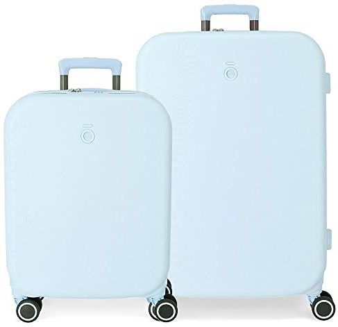 Enso Balloons Turquoise Suitcase Set 55/70cm Rigid ABS Built-In TSA