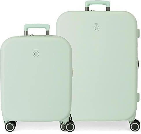 Set Valigie Enso Ballons Turchese: Cabina 37L + Grande 79L, ABS Rigido Con Ruote E Chiusura TSA - 2