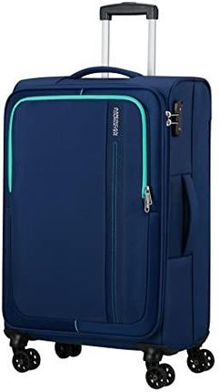 American Tourister Sea Seeker - Spinner M, walizka, 68 cm, 61 l, niebieski (Combat Navy), niebieski (Combat Navy), M (68 cm - 61 L), Walizki i wózki