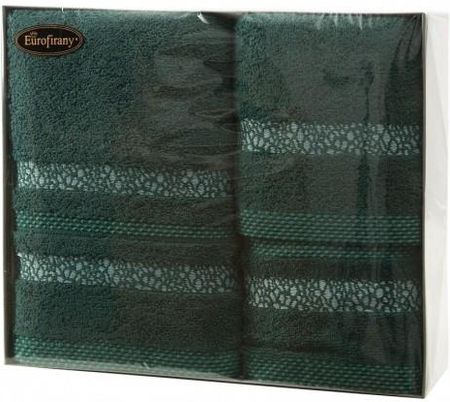 Eurofirany Komplet Ręczników 3 Cz Zielony Ciemny 30X50+50X90+70X140 24564
