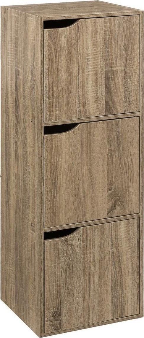 5 five simply smart 5five - Bureau Bava avec Caisson 2 Tiroirs - Effet Bois et Noir - 120 x 60 x 75 cm, Pieds Métal - pour Chambre, Salon, Bureau