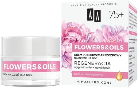 Aa Flowers&Oils 75+ Odbudowa Krem Przeciwzmarszczkowy Na Dzień I Noc 50 ml