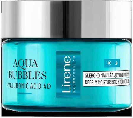 Krem Lirene Aqua Bubbles Głęboko nawilżający Hydrokrem na dzień i noc 50ml - zdjęcie 2