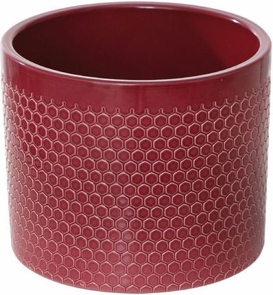 Osłonka Doniczki Ceramiczna Rubin 15cm Czerwona Cermax