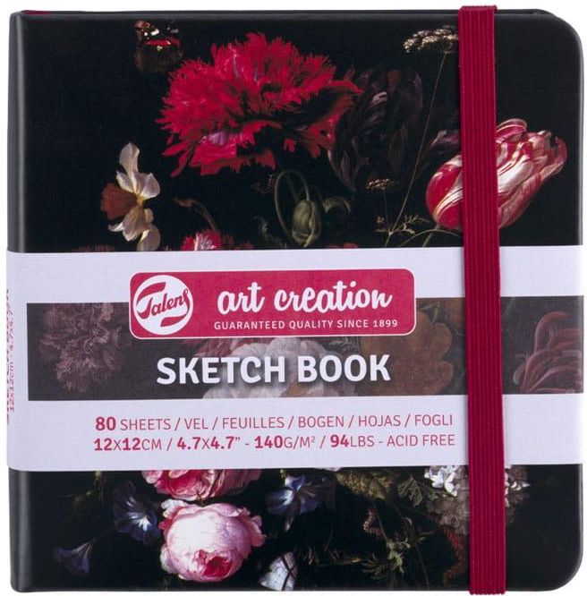 Talens Art Creation Sketchbook Black 12X12 cm, 140 Grams