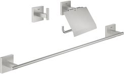 Zdjęcie GROHE Start Cube – zestaw akcesoriów łazienkowych 3w1 stal nierdzewna 41124DC0 - Maszewo