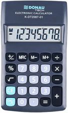 Zdjęcie Kalkulator Kieszonkowy Donau Tech 8 Cyfr. Wyświetlacz Wym. 180X90X19mm Czarny - Pilawa