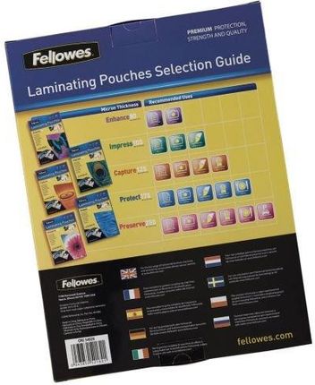 Fellowes Folie Laminacyjne Błyszczące A3 100 µm 100Szt. (X01401)