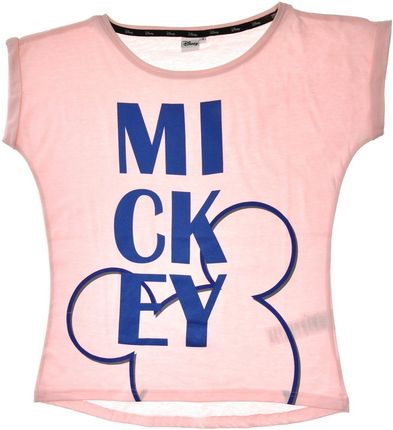Różowy T-shirt młodzieżowy Myszka Miki