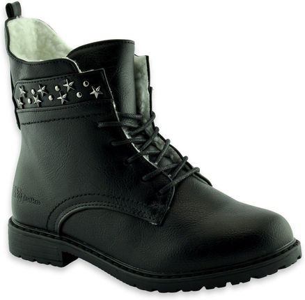 Zimowe buty dla dziewczynki Wojtyłko 21019 Czarne